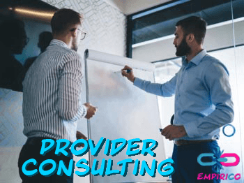 empirico provider consulting image with consultant advising another provider NDIS provider consulting session focused on improving systems, compliance, and restrictive practice processes
